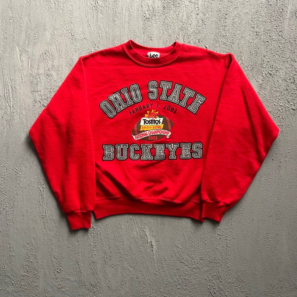 Vintage Ohio State Fiesta Bowl Sweatshirt Youth Large Red 2000s Lee Sport